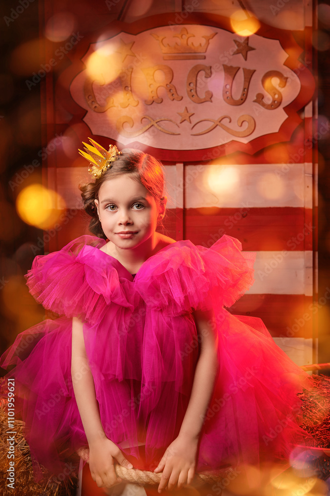 Fototapeta premium circus princess girl