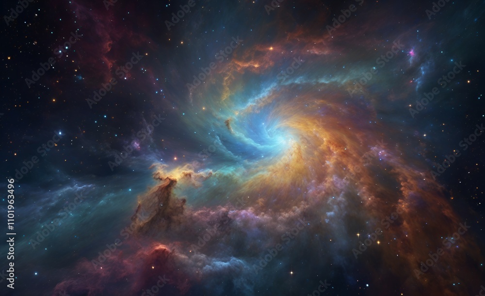 Fototapeta premium planet with stars