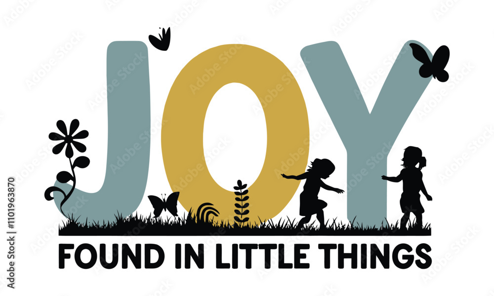 Obraz premium Adorable Kids Icon Set Highlighting Bond, Joy, and Magical Childhood Moments