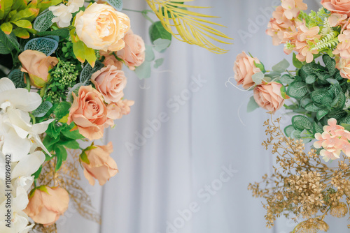 wedding decoration flower backdrop, colorful background