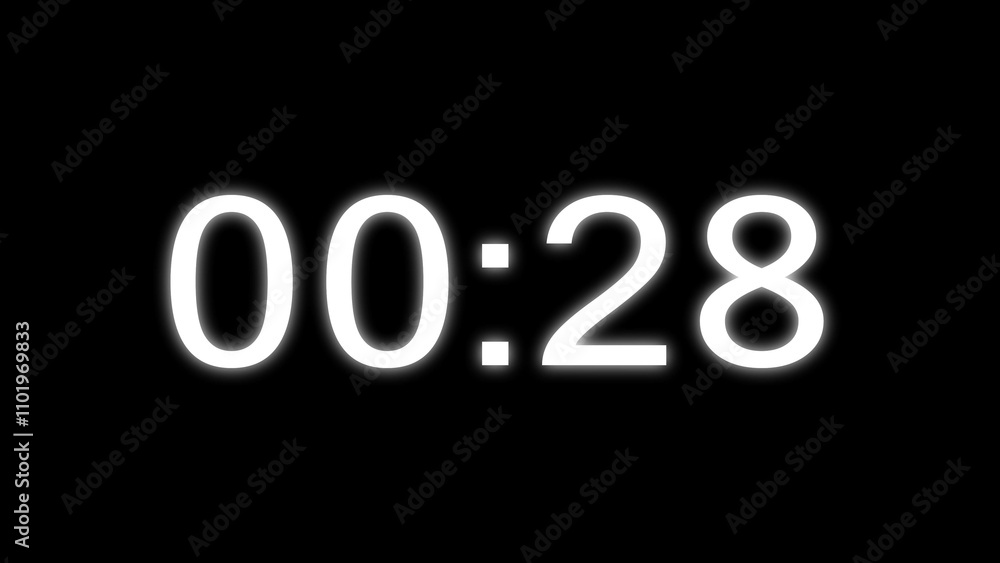 Countdown timer clock number. Countdown timer clock number.