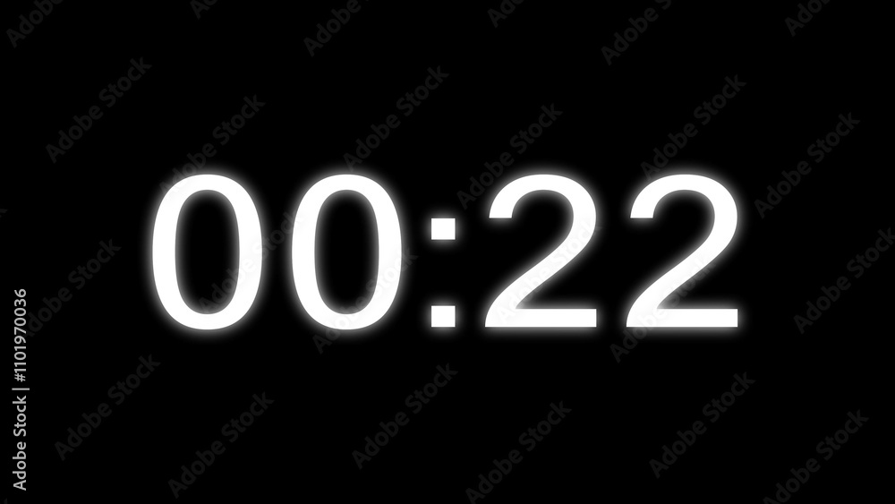 Countdown timer clock number. Countdown timer clock number.
