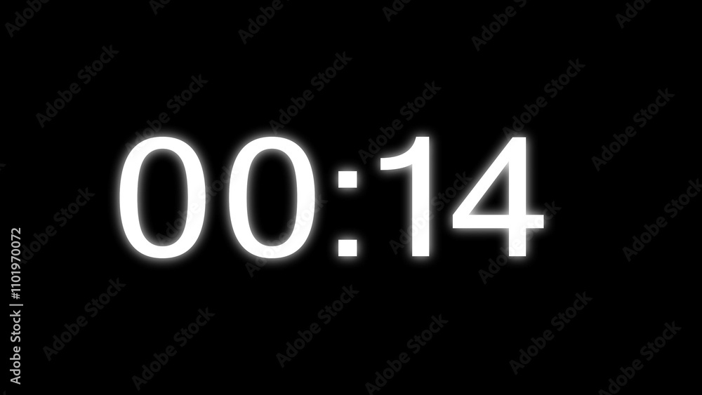 Countdown timer clock number. Countdown timer clock number.