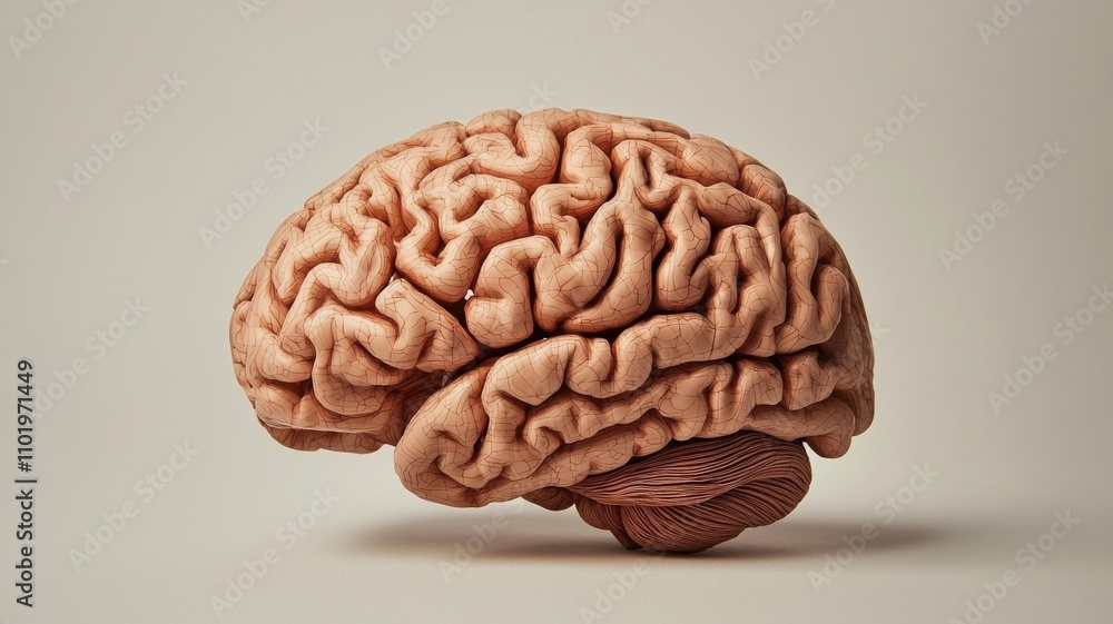 Detailed 3D Brain Model in Studio Detailed 3D Brain Model in Studio