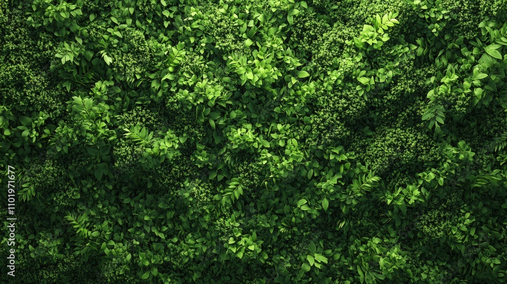 Lush green foliage wall texture background. Lush green foliage wall texture background.