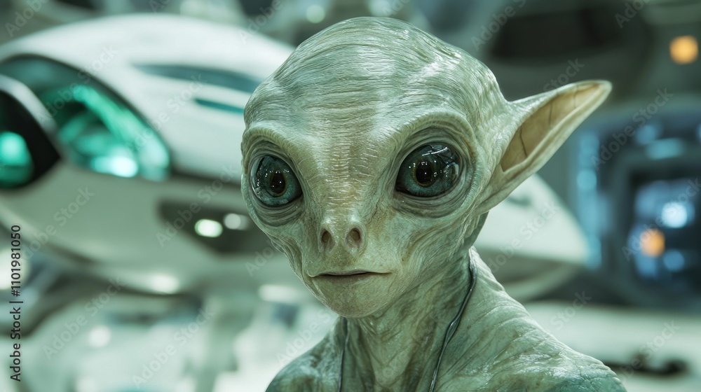 Close-up Portrait of an Extraterrestrial Being Close-up Portrait of an Extraterrestrial Being