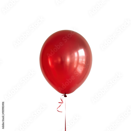 Celebration Element Isolated on transparent background Balloon Minimalist Style Bright Color Festive Concept for SEO Impact