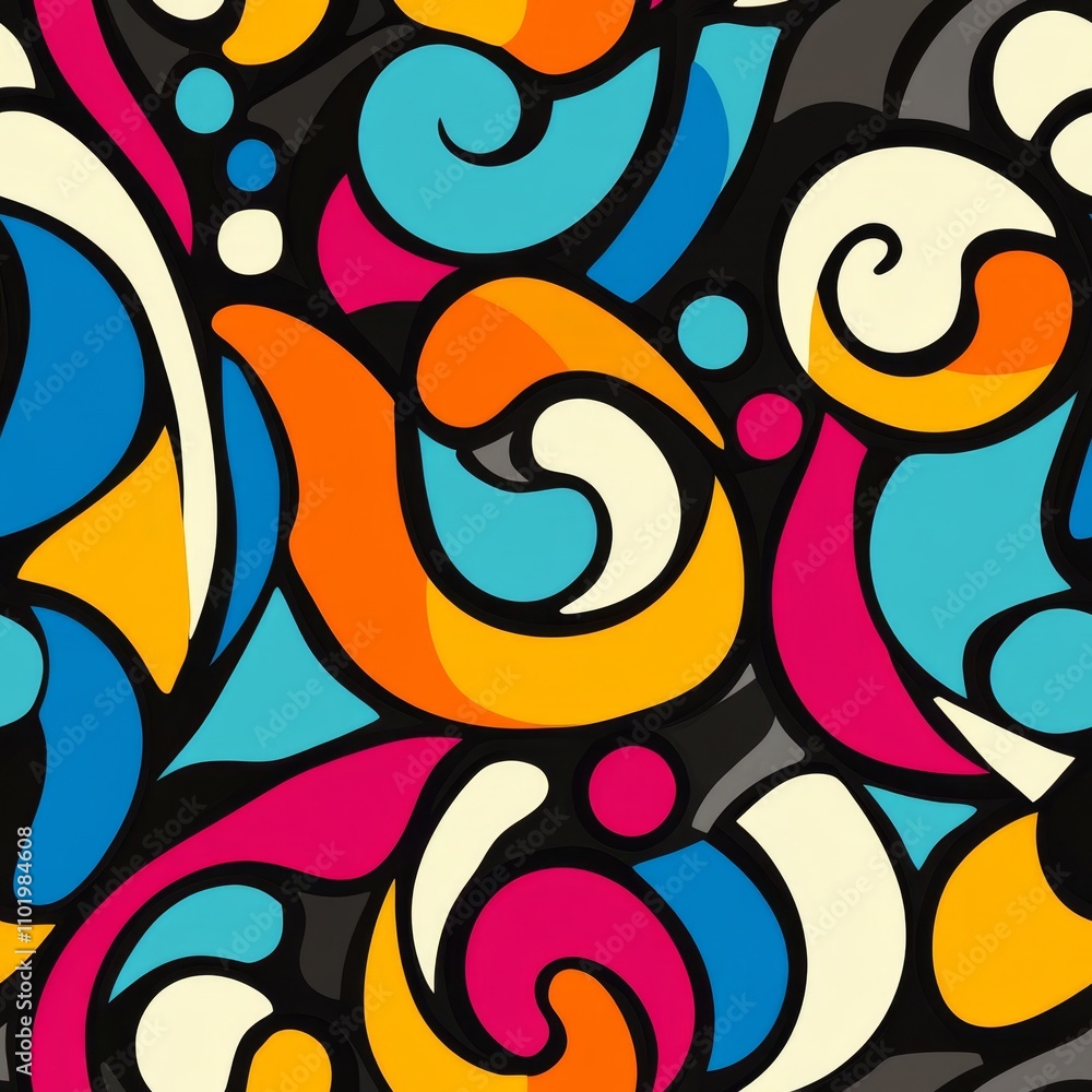 Fototapeta premium Colorful Abstract Pattern Design