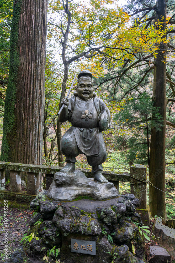 榛名神社参道にある七福神 恵比寿 群馬県渋川市