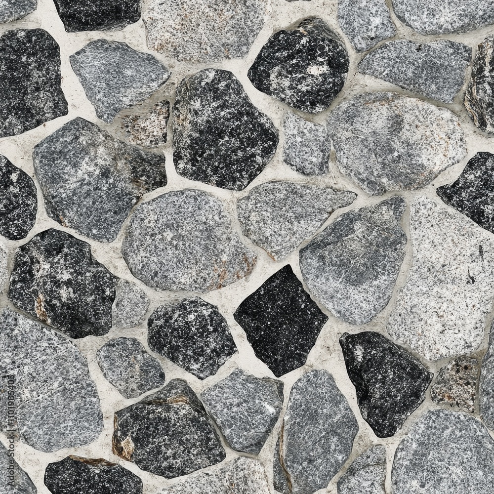 Fototapeta premium Gray and Black Stone Wall Texture