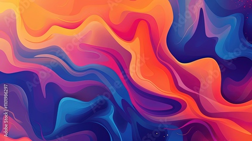 Vibrant abstract image feat...