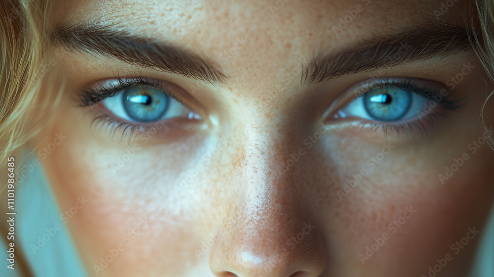 frau closeup makro augen mund nase portrait frau closeup makro augen mund nase portrait