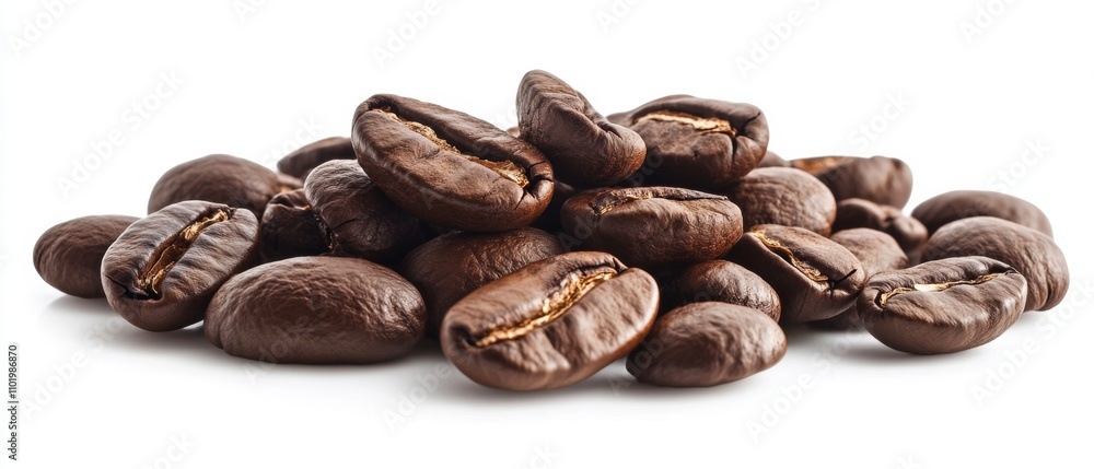 coffee beans isolated on white background coffee beans isolated on white background