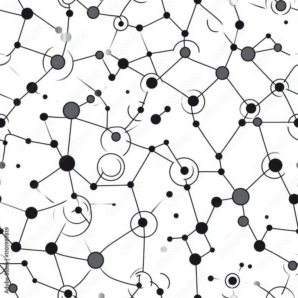 Abstract Network Pattern - Modern Geometric Design Abstract Network Pattern - Modern Geometric Design