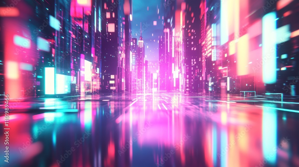 Neon Cityscape Neon Cityscape