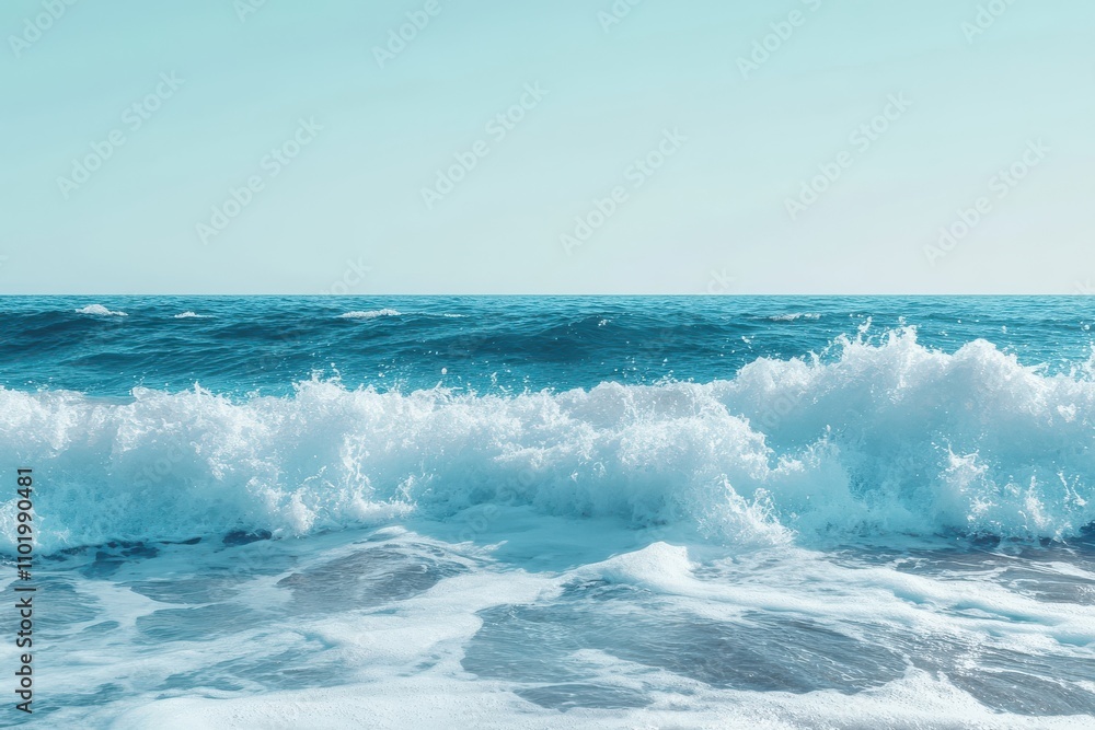 Turquoise seashells and surfing thrills on a bright horizon Turquoise seashells and surfing thrills on a bright horizon