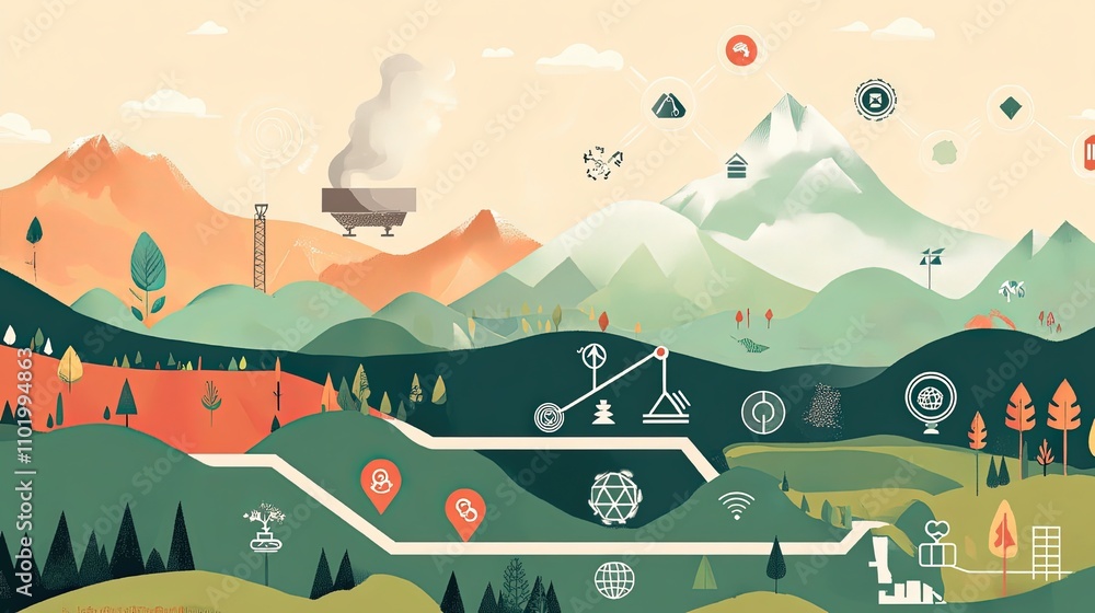 Naklejka premium graphic resource for net zero