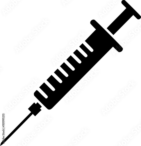 Syringe Outline Graphic for Modern Digital Projects