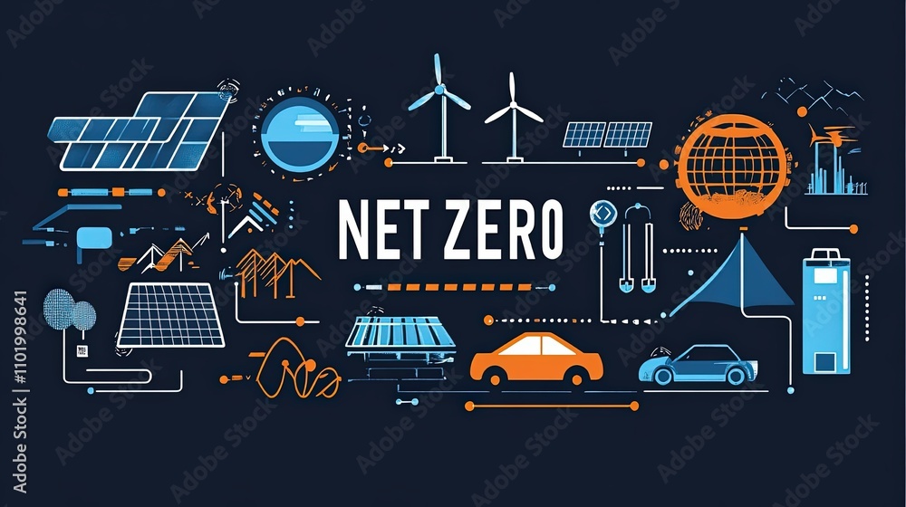 Obraz premium graphic resource for net zero