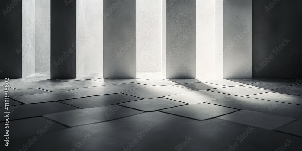 A minimalist geometric design with monochromatic hexagonal tiles background A minimalist geometric design with monochromatic hexagonal tiles background