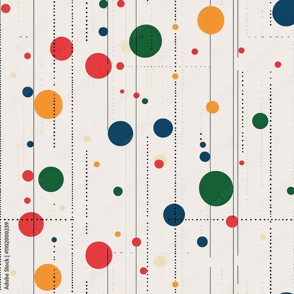 Colorful Geometric Circles Pattern Colorful Geometric Circles Pattern