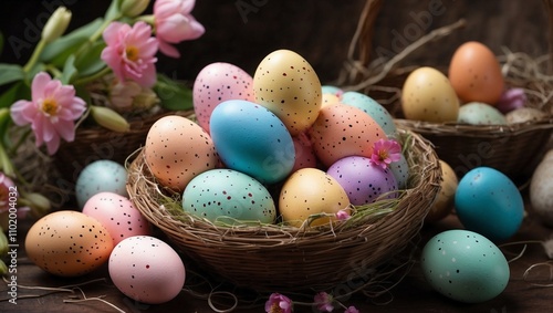 Ester eggs background 