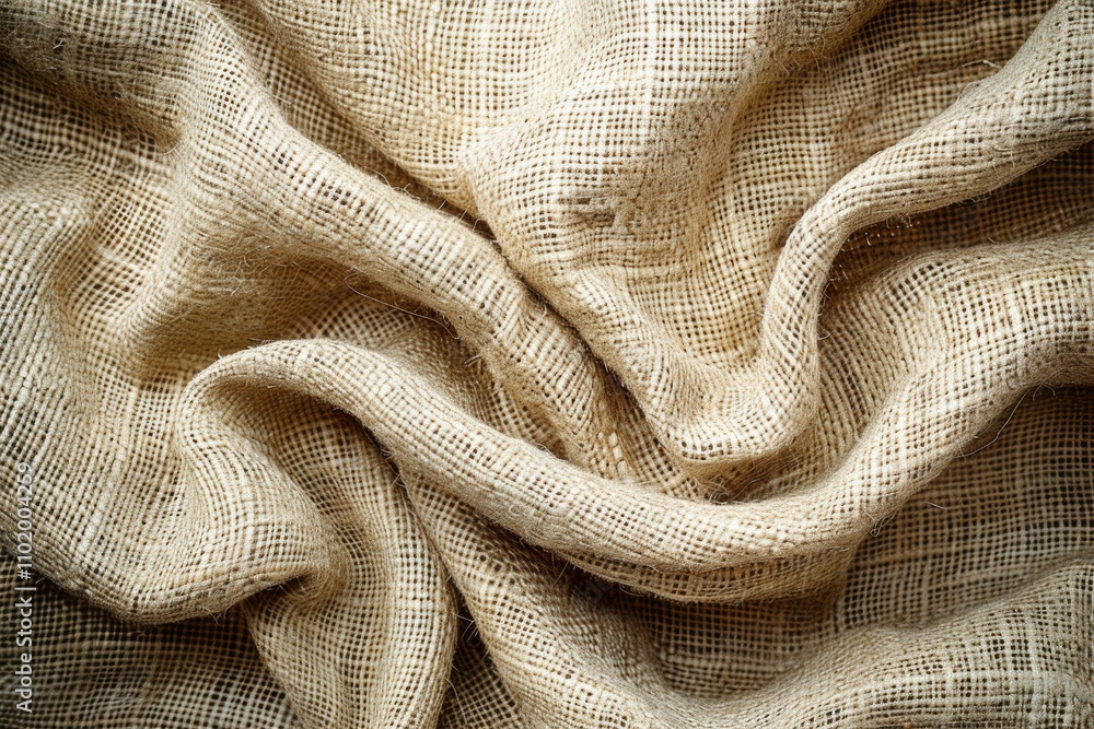 Jute sackcloth canvas texture in neutral colors