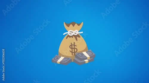 Money Bag 3d Modeling, realistic 3d render of money bag