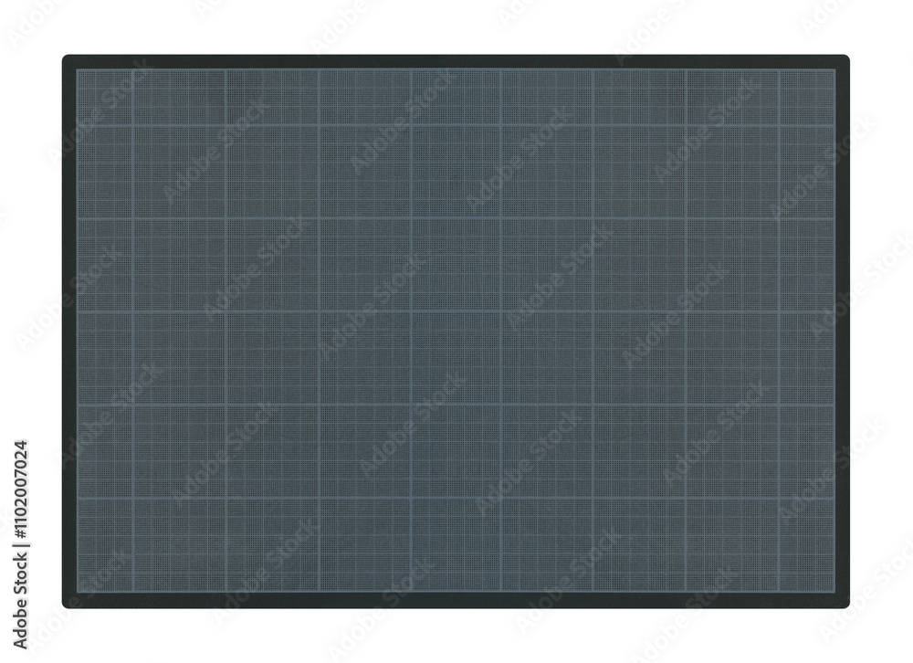 Black cutting mat isolated on transparent background Black cutting mat isolated on transparent background