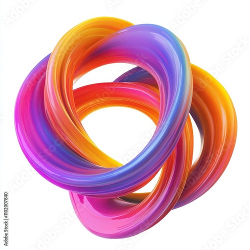 Colorful abstract swirl wit...
