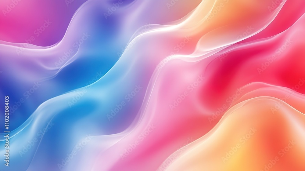 Obraz premium A smooth abstract background with gradients of bright colors blending seamlessly