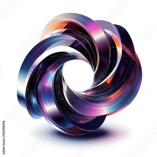 Colorful abstract vortex wi...