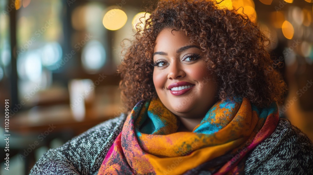 Embracing confidence candid portrait of plus-size woman in cozy home environment celebrating beauty and self-love Embracing confidence candid portrait of plus-size woman in cozy home environment celebrating beauty and self-love
