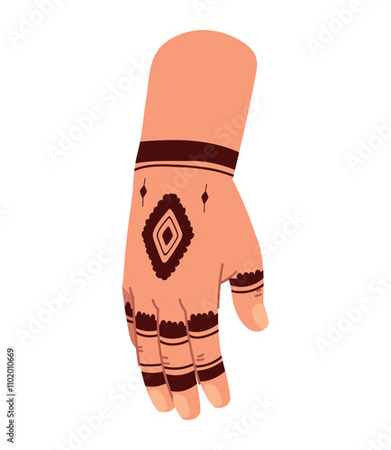 indian henna tattoo