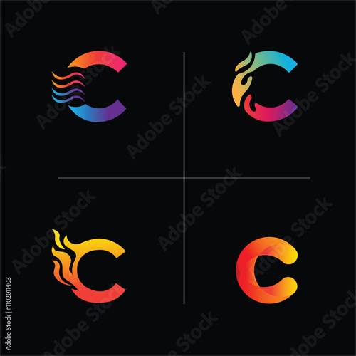 Φωτογραφία set of C Latter logos