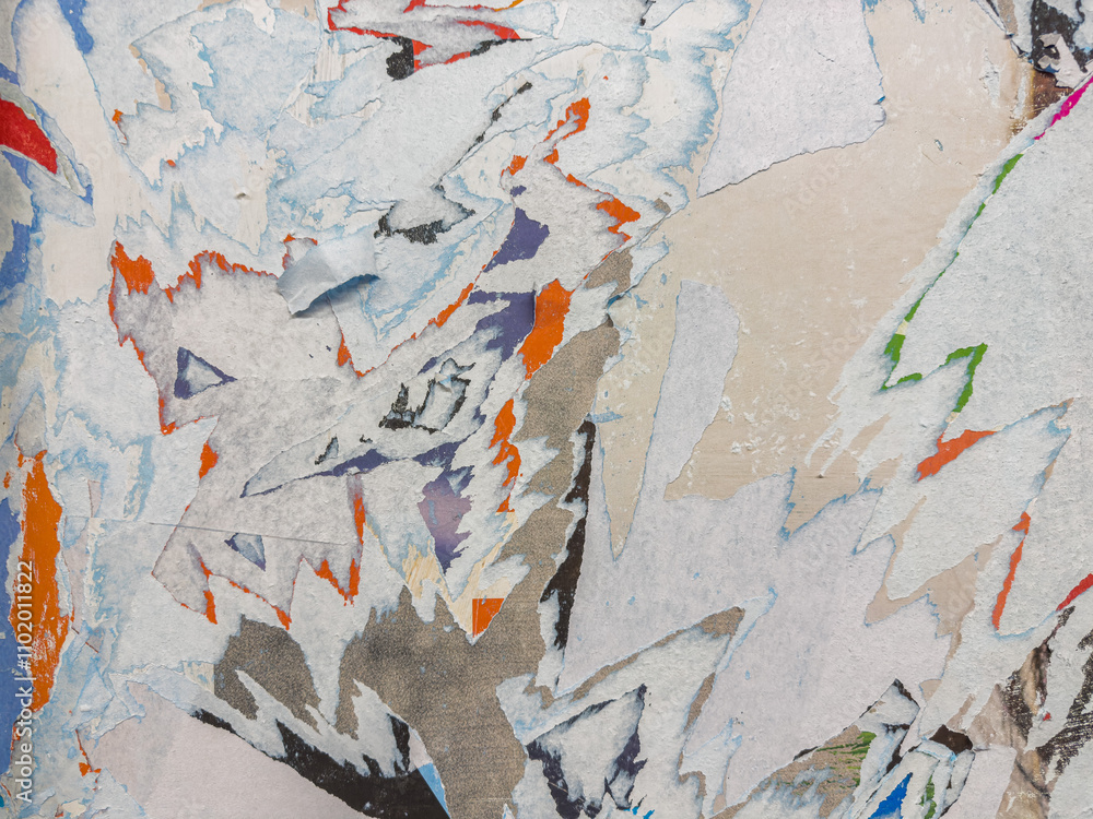 Grunge Revival: Evocative Textural Harmony in Old Poster-Inspired Backgrounds