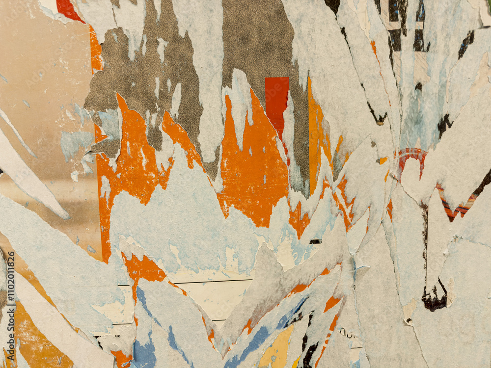 Grunge Revival: Evocative Textural Harmony in Old Poster-Inspired Backgrounds