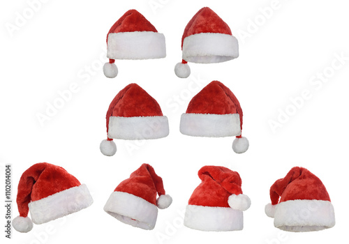Santa Claus Red Hat isolated on a white background