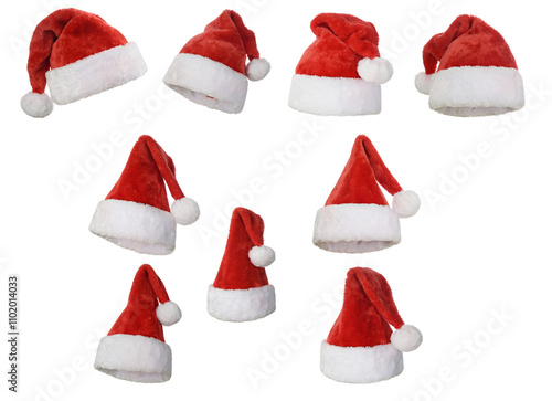 Santa Claus Red Hat isolated on a white background