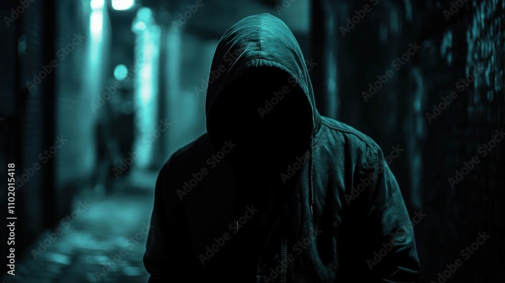 Mysterious Figure in a Dark Alley Mysterious Figure in a Dark Alley