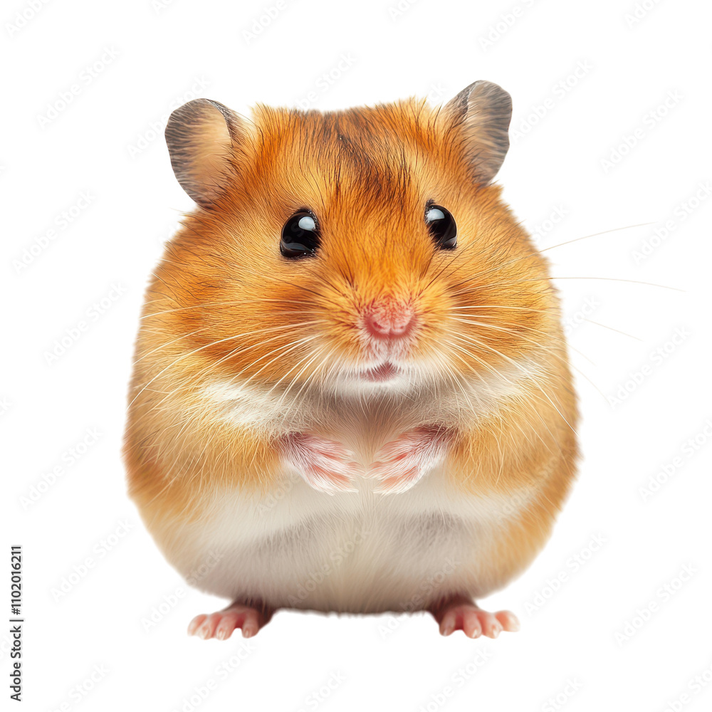 Adorable Cute Hamster on White Background Transparent PNG background. Adorable Cute Hamster on White Background Transparent PNG background.