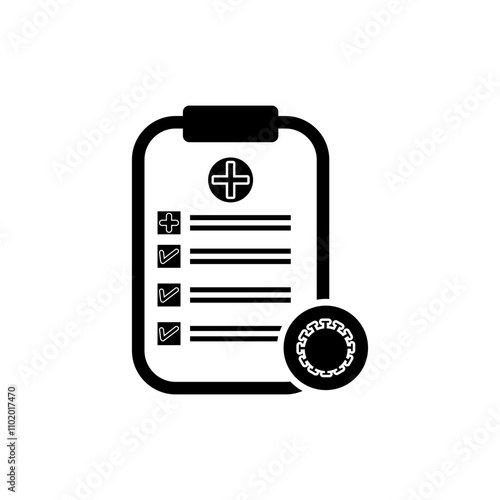 medical check up icon style graphic design vector, Medical and Healthcare web icons