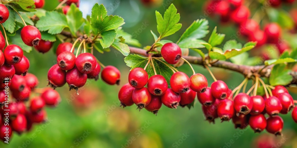 Fresh fruits of Crataegus laevigata on bush in Slovakia, Crataegus laevigata, bush, fruits, red, ripe, healthy, organic, nature Fresh fruits of Crataegus laevigata on bush in Slovakia, Crataegus laevigata, bush, fruits, red, ripe, healthy, organic, nature