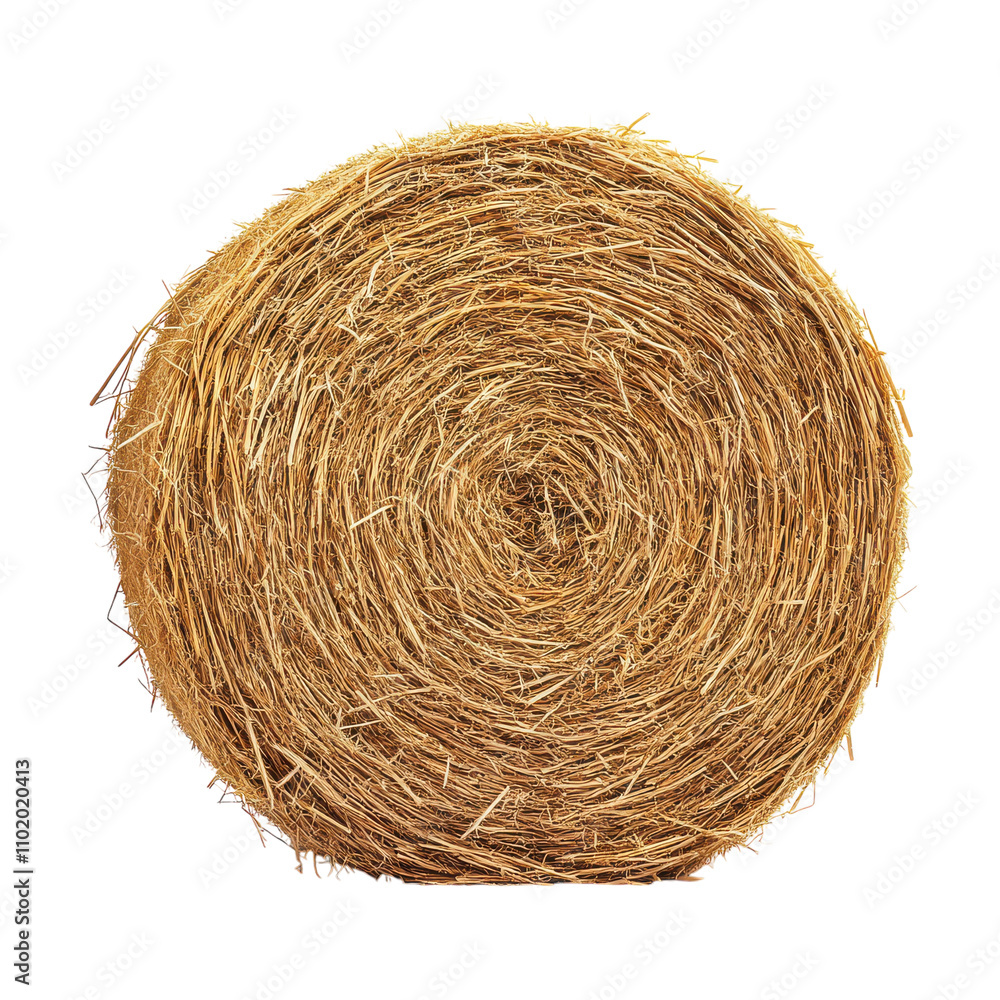 Round Hay Bale on White Background for Agriculture Transparent PNG background. Round Hay Bale on White Background for Agriculture Transparent PNG background.