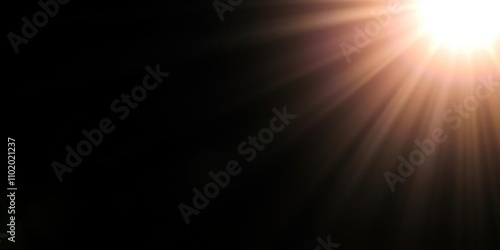 Radiant light emerging from the void  energy release  radiant glow