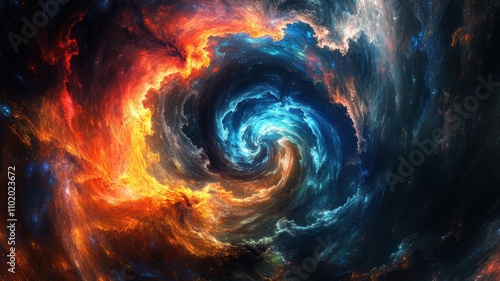 A mesmerizing cosmic scene ...