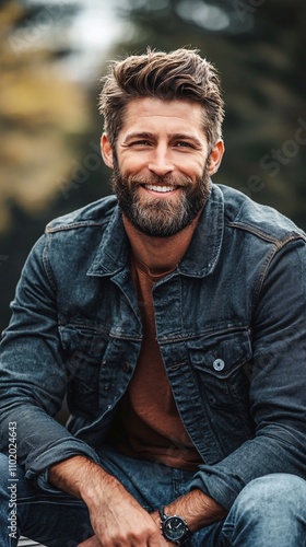 Lifestyle portrait rugged male model