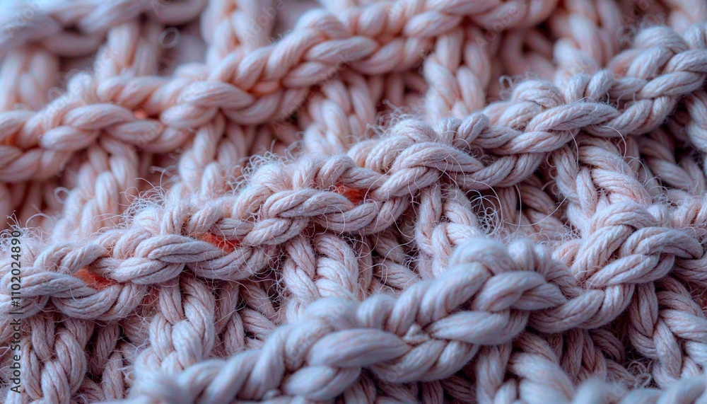 Close-Up Photorealistic Double Crochet Stitch Close-Up Photorealistic Double Crochet Stitch