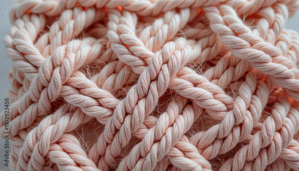 Close-Up of Handcrafted Wool Yarn Fabric Close-Up of Handcrafted Wool Yarn Fabric
