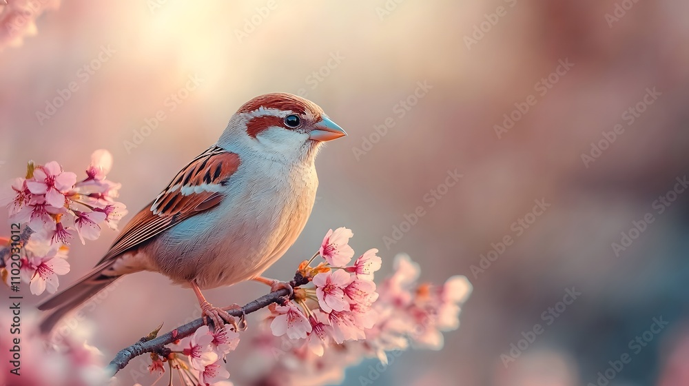 Chirping Joy: The Vibrant Little Bird Chirping Joy: The Vibrant Little Bird